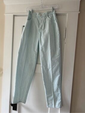 Retro! Palmetto’s Teal and White Chinos